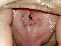 Extremely Close View Inside Stepsister's Vagina