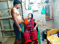 Nephew disrobed and fucked aunty
