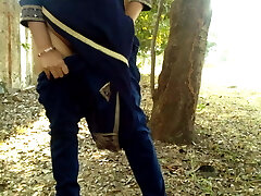 drilling stepsister in public risky sex in forest