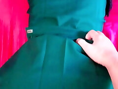 POV Thai Teen Student Girl Scout gets Drilled by Her Friend In Classroom