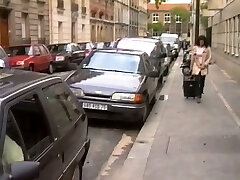 Retro video of slutty French MILF getting fucked in DP having xxx MMF three way