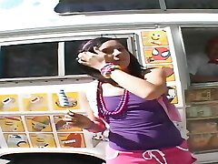 Ashli Orion Gets Poked By The Ice Cream Man