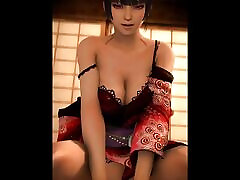 Nyotengu Riding A Big teen cunts that gush cum Cock
