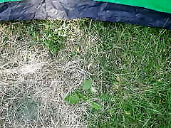 I spy on my stepsister masturbating in a tent outside and shaking with brother black maile sister - Lesbian-illusion