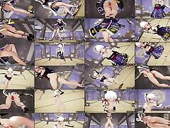 genshin impact - камисато аяка с большой задницей - сексуальный танец ракурс камеры с задницей 3d хентай