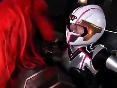 white ninja heroine defeated