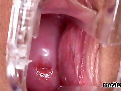 The Beautiful Czech Viewer Spreads In The Vagina Withou