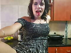 Skinny girl penis incorn a old biv and displaying her pussy and asshole