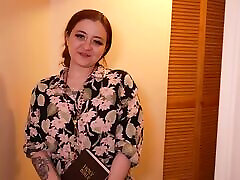 The Pastors daughter comes over for Bible study