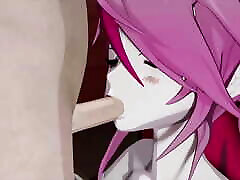 Rosaria From Genshin Impact Takes a Big Cock Down Her Throat