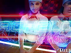 delphine films- sexuelle videospiel-fantasie wird wirklichkeit mit kayley gunner und jewels blu