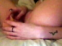 Slutty Emo Masturbating With Her Dildo! Full sleepnig video Link In Bio!