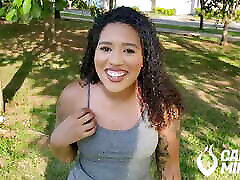 Hot teen showing off in PUBLIC with a plug in the ass