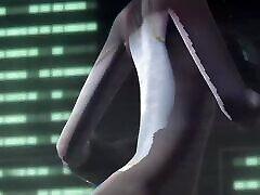 Rin-chan using projection mapping 3D HENTAI