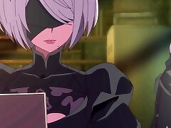 Nier Automata - 2B is eager to know what a real deep creampie is