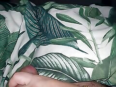 Step mom in bed handjob step son dick for hard erection
