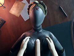 Atomic Heart - Fucked ballerina china ful movis between her steel tits and cum on her face POV