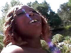 Seeing Her Fat Ebony Tush Bouncing Got His BBC Ready to Pound Her with Ease
