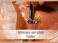 Intimate shaving and nice Oiling
