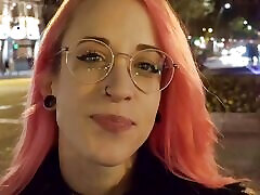 arab phone2 school garels sexyi video - Crazy pink hair Latina girl Lilian get eye rolling orgasm at pickup sex