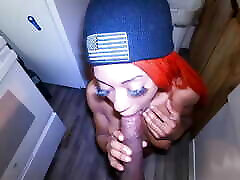Petite 18 Y.o Ebony Freak Wanted a Late Night Snack