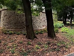 Anal gaping and creampie in public for kinky stepsis -