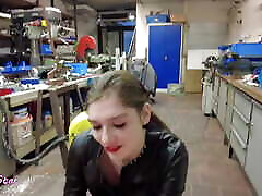 Hard Quicky in the Workshop! Fuck Me in POV!