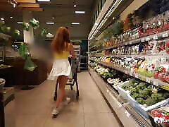 Cute redhead from the store gets nailed
