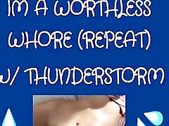 я никчемная шлюха thunderbord asmr