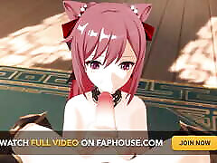 Genshin Impact Keqing Sex Hentai babysitter thief sex 3D Red Hair Color Edit Smixix