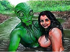 Erotic keni styles fuck milf mom Or Drawing Of Sexy Indian Desi Bhabhi in Love With an Extraterrestrial Alien