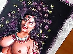 Erotic Art or Drawing Of Sexy Desi Indian Milf Woman called "Enchantress"