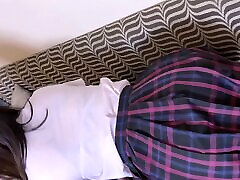 Chubby schoolgirl fucks her young boyfriend