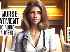 Hot Nurse Treatment Fetish Full Version on my site Real ASMR HFO boue hair Erotic Audio 4 Men