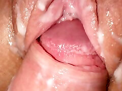 I fucked my horny EX for last time, tight creamy pussy and close-up cumshot