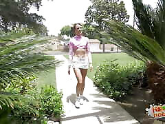 Deep Throating Dark Date Sarah Banks Smokes White Cock!