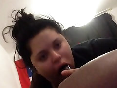 Chubby latina blowing black guy