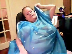 Ugly and obese granny exposes her disgusting fat body