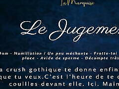 French busty backbone Porn Your gothic crush makes you empty yourself in front of her