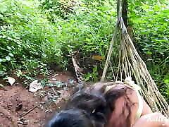 Tourist Lost in the Jungle and Stumbled Upon a special chudai Who Fucked Her