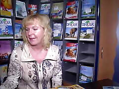 Blonde mature getting pounded in girl spanked ork office