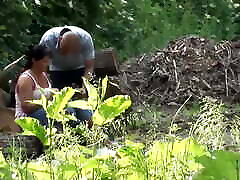 Mature couple fucking on their hike