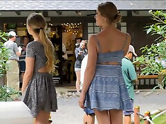 While travelling Nicole and Veronica use every chance to tease