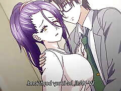 Hard fuck by purple haired beauty