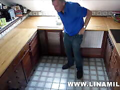 Stepdad 50 fucks my wet pussy for the first time