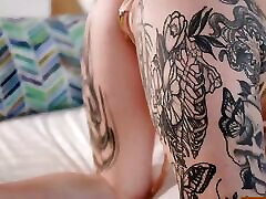 Tattooed Blonde Nichole Saphir POV Fucked Hardcore