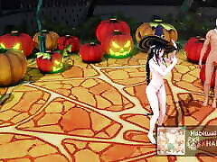 mmd r18万圣节快乐活动性派对ahegao性无尽的3d taimanin肛门暨燕子