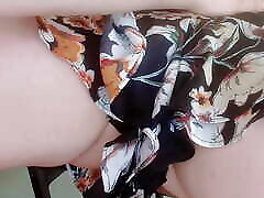 My stepfather penetrates me with his thick veiny cock while I try on my new dress