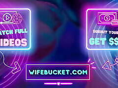 домашнее порно от wifebucket - любительскую жену трахают на кухонном полу