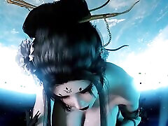 3d geile schlampe asiatisches cosplay model nackt ihre riesigen naturals